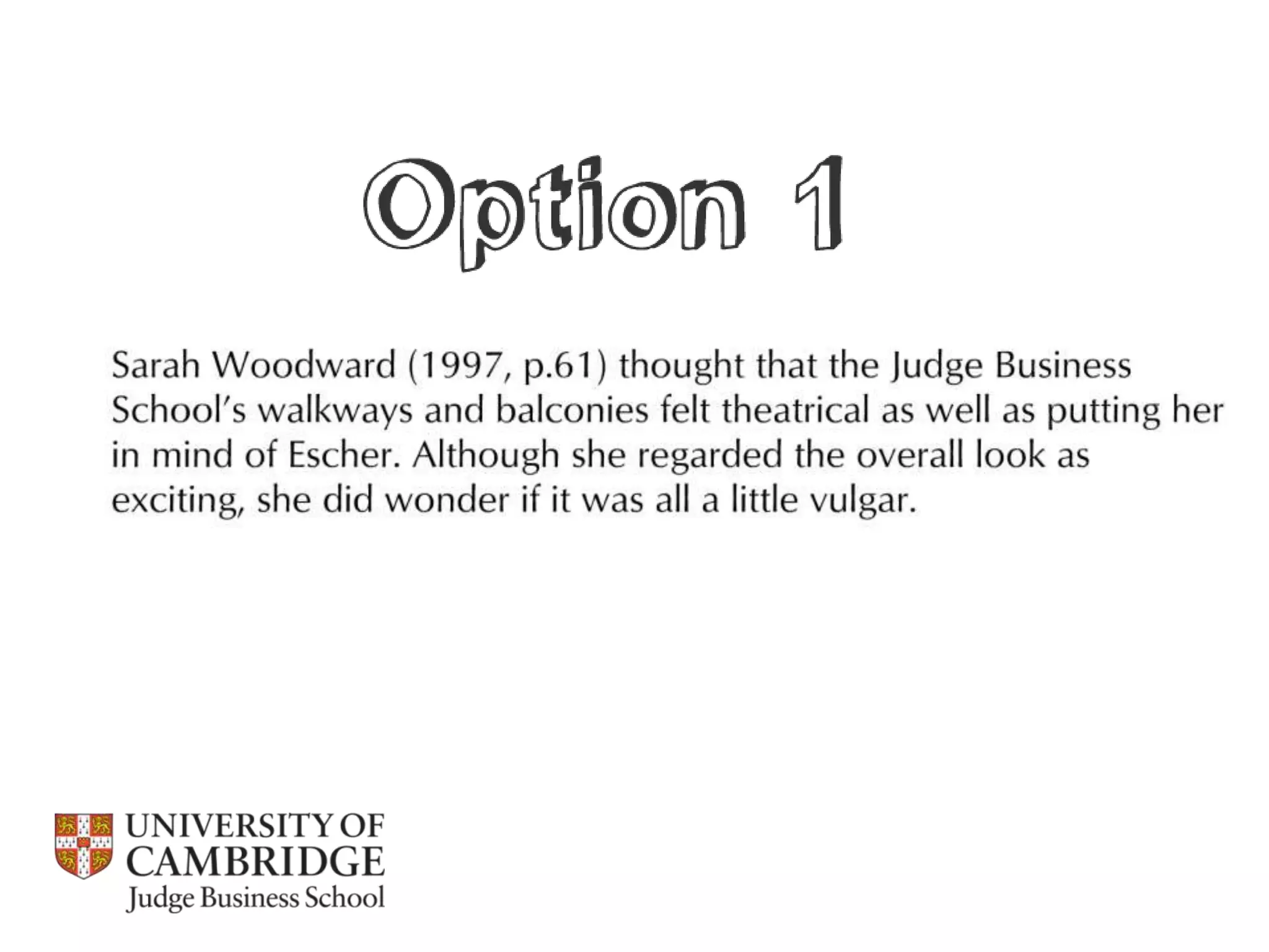 Referencing, integrity and plagiarism / Cambridge Judge Business School 2013