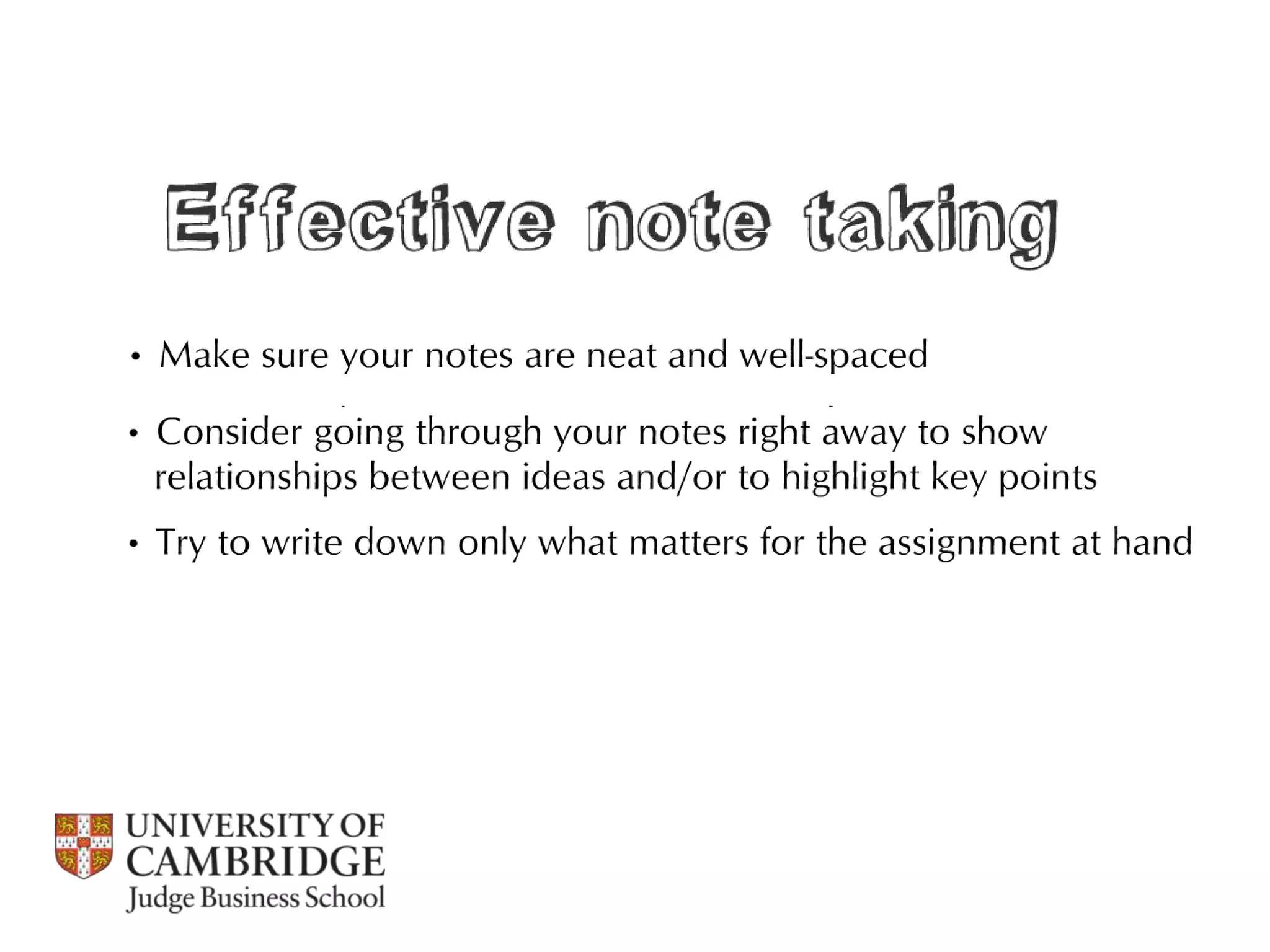 Referencing, integrity and plagiarism / Cambridge Judge Business School 2013