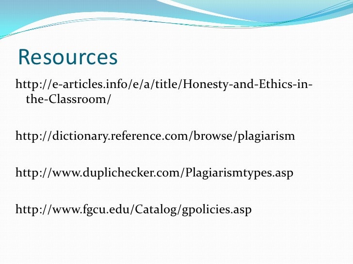 Ways to commit plagiarism
