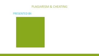 Plagiarism and cheating, Its effects and solutions | PPTX