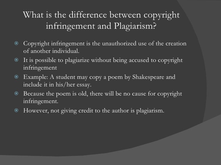 Plagiarism & Copyright