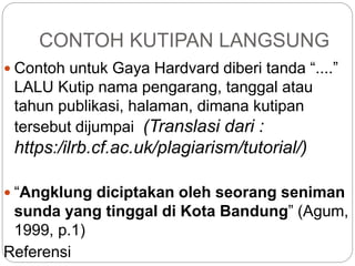 Contoh Kasus Plagiarisme Dalam Karya Ilmiah - PELAJARAN
