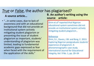 Plagiarism & Reference Management in Scholarly Writing | PDF