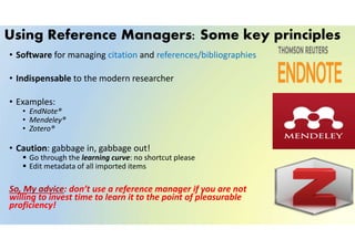 Plagiarism & Reference Management in Scholarly Writing | PDF