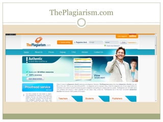 ThePlagiarism.com
 