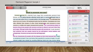 Patchwork Plagiarism Sample 2
 