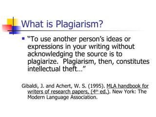 What is Plagiarism? ,[object Object],[object Object]