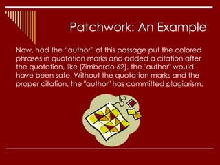Plagiarism powerpoint | PPTX