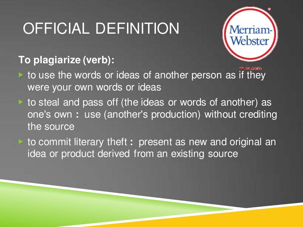 Plagiarism Ppt