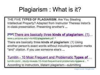 Plagiarism : What is it?

image source: Google.com

 