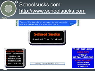 Schoolsucks.com:
http://www.schoolsucks.com

 