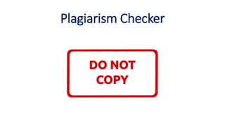 Plagiarism Checker
 