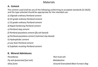 Plain and reinforced cement concrete | PPTX