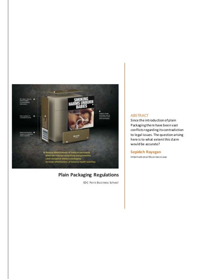 Plain packaging