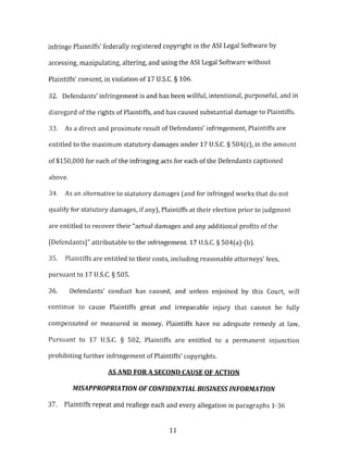 Subin Associates New York Defendants - Plaintiff Declaration