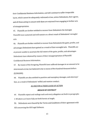 Subin Associates New York Defendants - Plaintiff Declaration