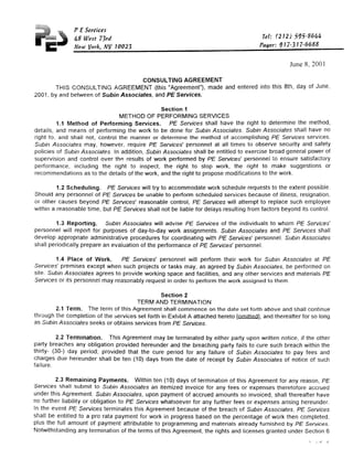 Subin Associates New York Defendants - Plaintiff Declaration