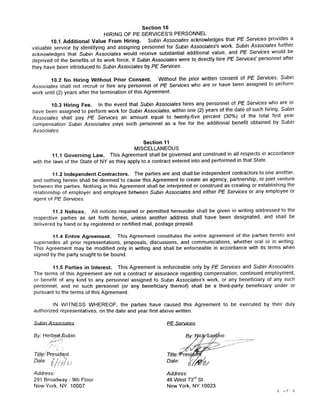 Subin Associates New York Defendants - Plaintiff Declaration