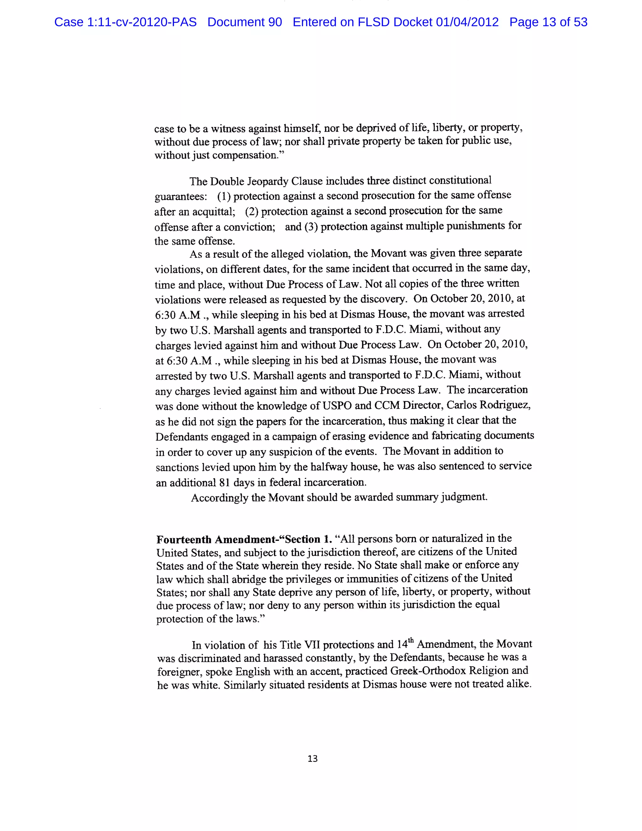 Plaintiff's response to defendant's motion for summary judgment ...