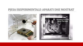 PJESA EKSPERIMENTALE-APARATI DHE MOSTRAT
 