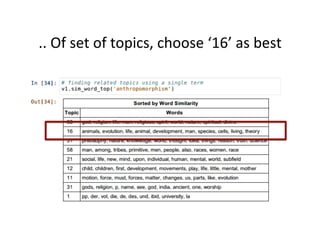 ..	
  Of	
  set	
  of	
  topics,	
  choose	
  ‘16’	
  as	
  best	
  
 