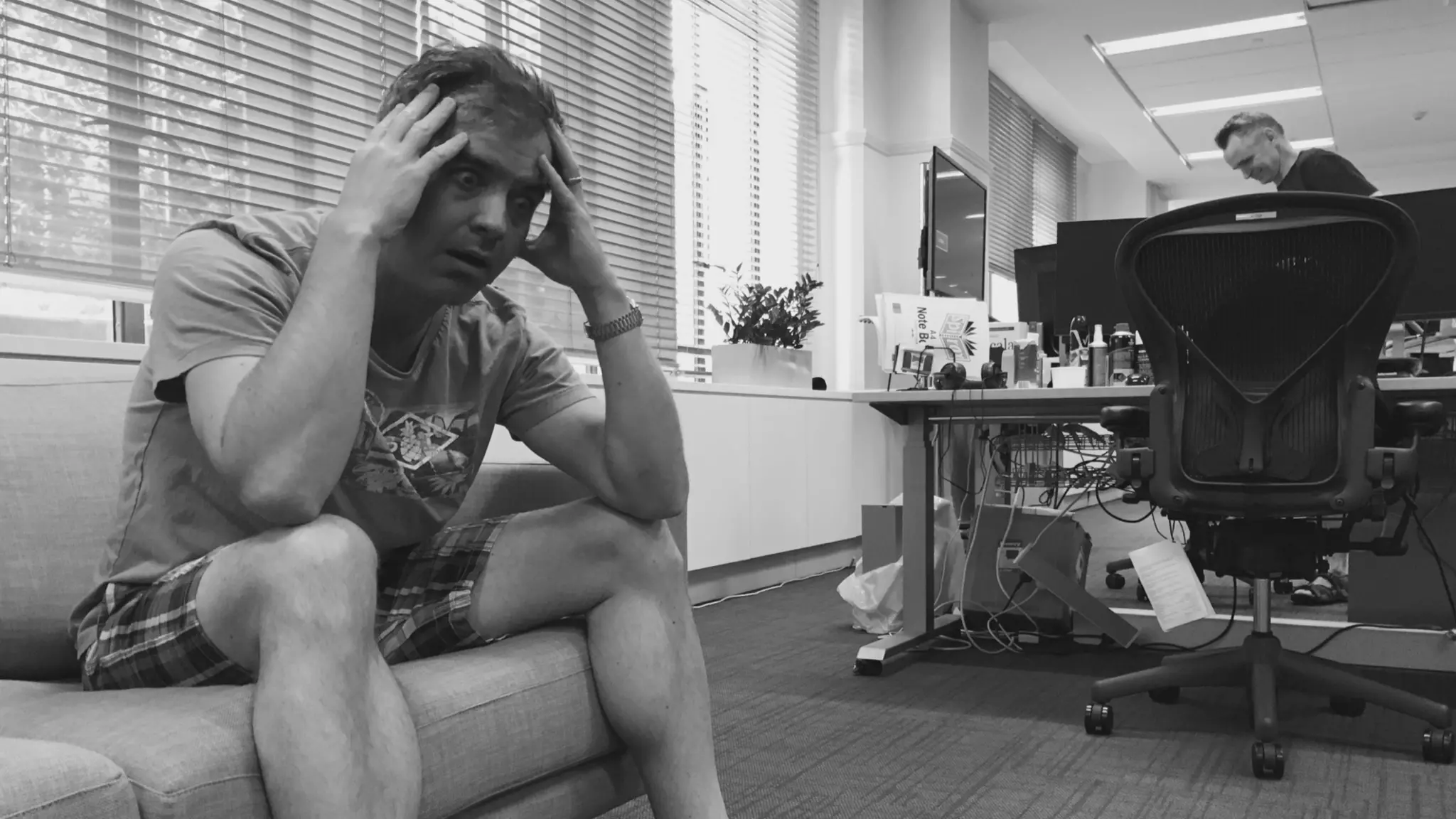 Take a picture of Bruce
looking sad and stressed,
maybe with a pile of
papers 
disclaimer: some
dramatisation may have
been applied
 