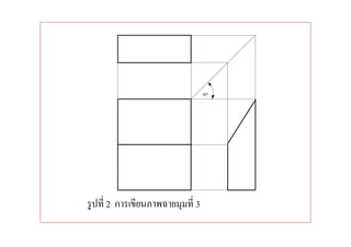 รู ปที 2 การเขียนภาพฉายมุมที 3
 
