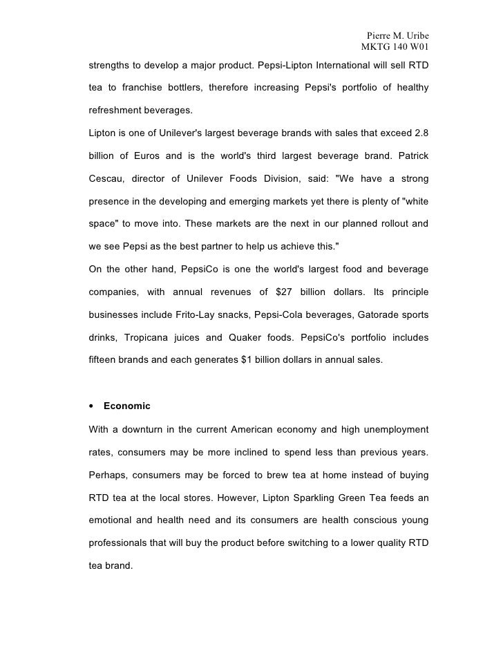 Lipton tea case study picture