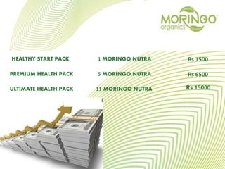 HEALTHY START PACK Rs 15001 MORINGO NUTRA
PREMIUM HEALTH PACK 5 MORINGO NUTRA Rs 6500
ULTIMATE HEALTH PACK 11 MORINGO NUTRA Rs 15000
 