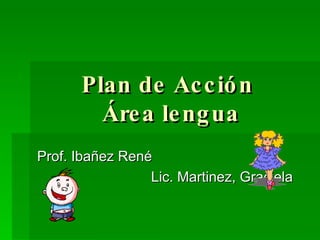 Plan de Acción  Área lengua Prof. Ibañez René Lic. Martinez, Graciela 