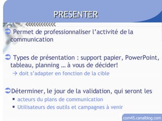 Plan De Communication Com45 2008