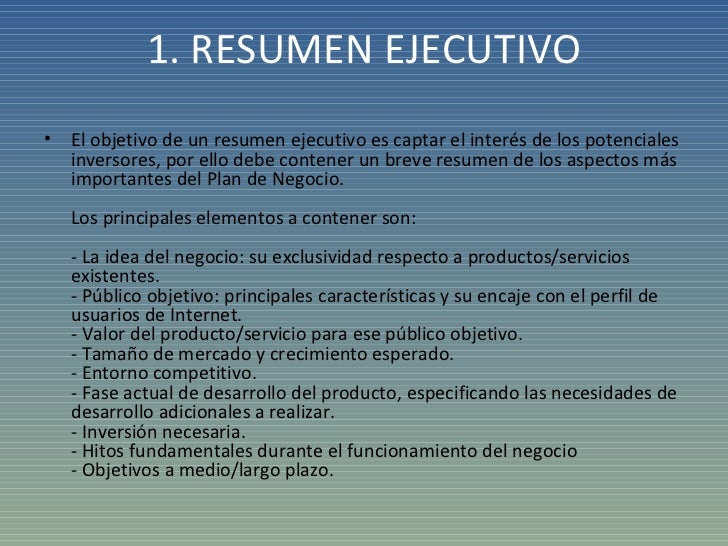ejemplo de un informe ejecutivo corto