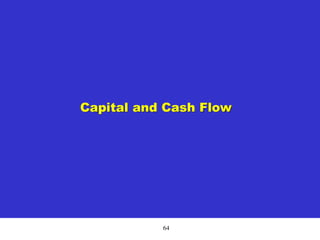 64
Capital and Cash Flow
 