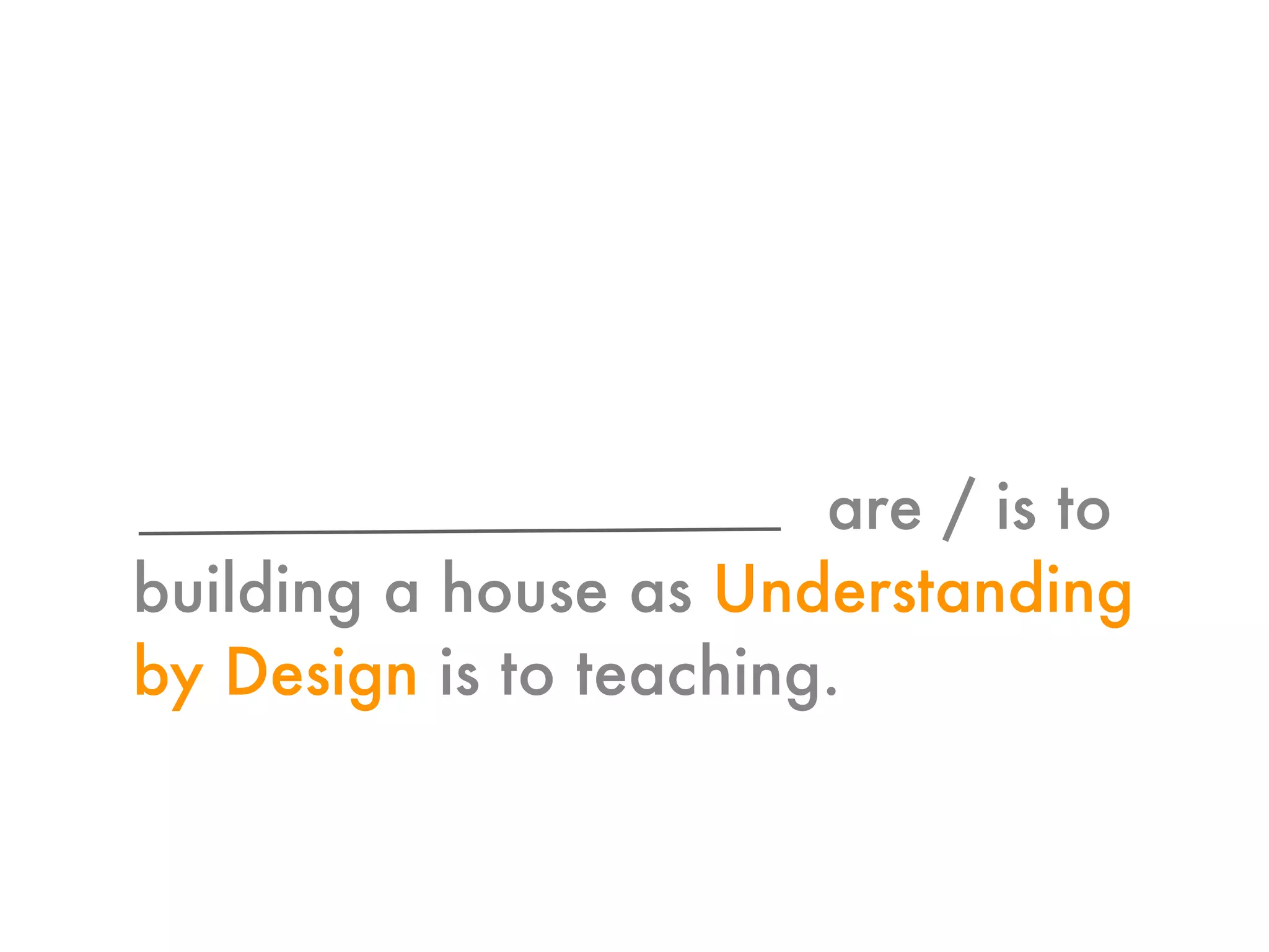 Plan, Don't Hope: Using Understanding by Design to Improve Instruction