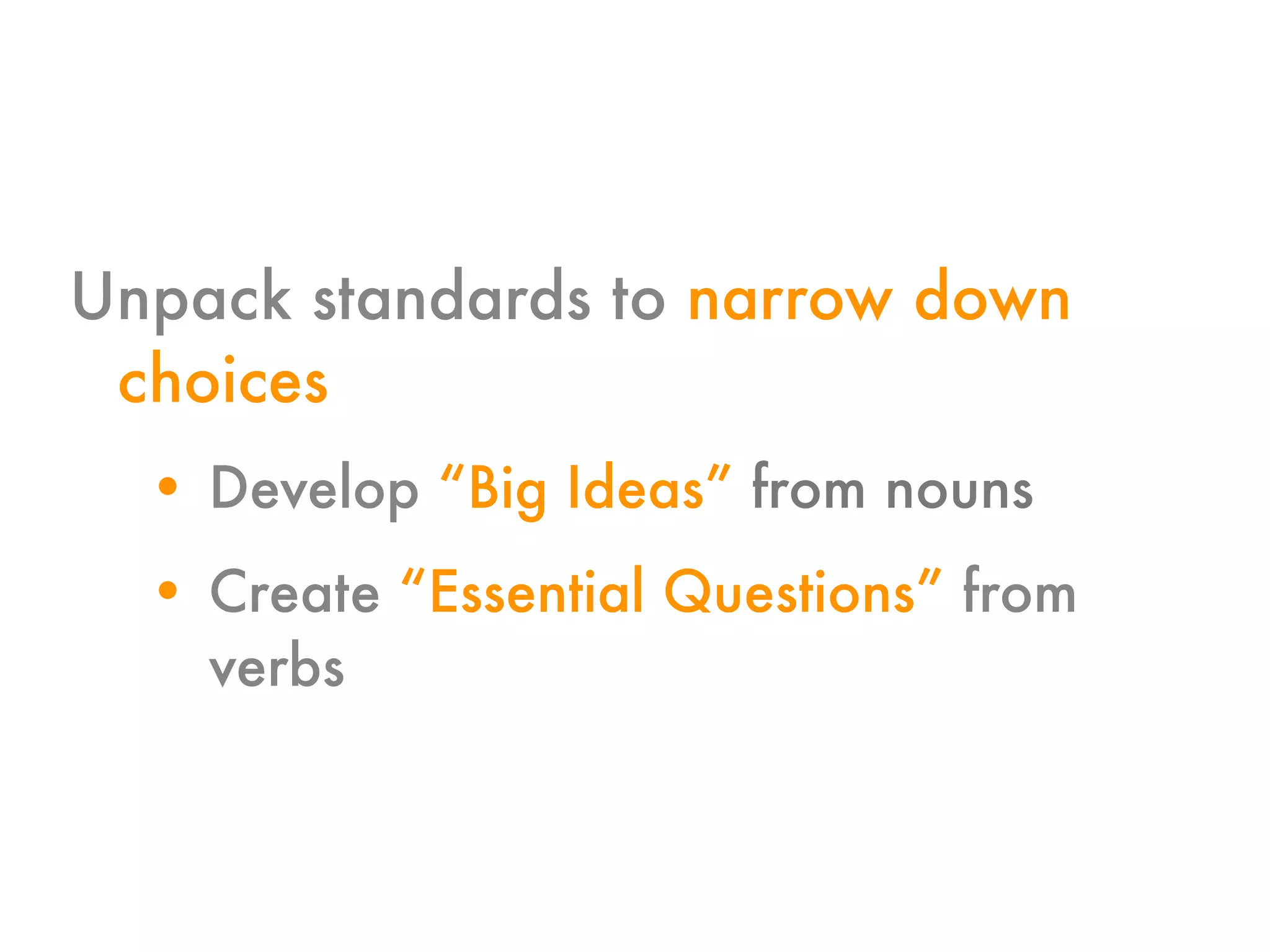 Plan, Don't Hope: Using Understanding by Design to Improve Instruction