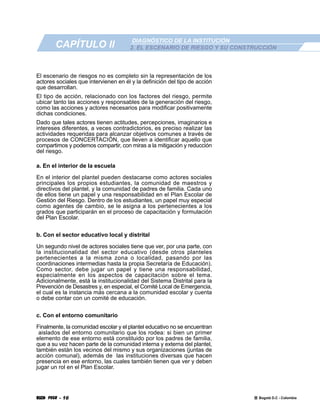 Plan Escolar De Emergencias