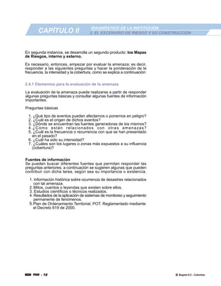 Plan Escolar De Emergencias