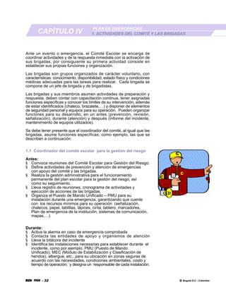 Plan Escolar De Emergencias