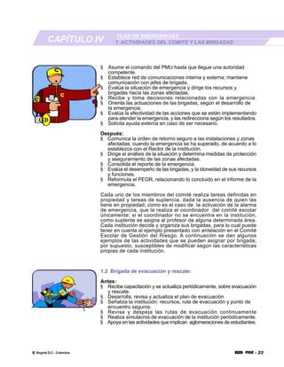 Plan Escolar De Emergencias