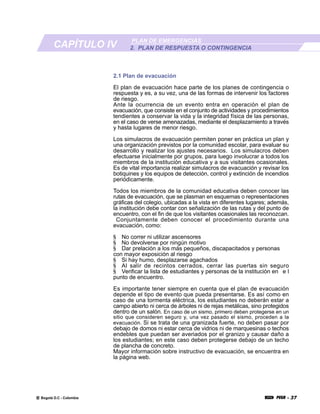 Plan Escolar De Emergencias