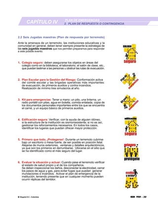Plan Escolar De Emergencias