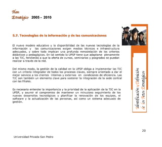 Plan Estrategico 2005 2010