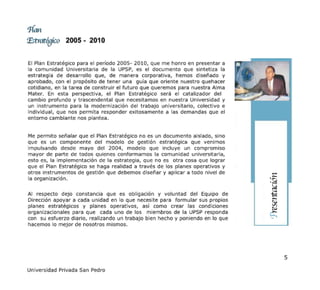 Plan Estrategico 2005 2010