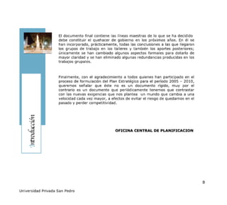 Plan Estrategico 2005 2010