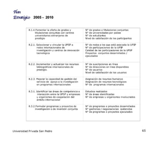 Plan Estrategico 2005 2010