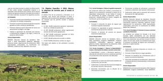 48 MINISTERIO DE AGRICULTURA Y RIEGO PLAN NACIONAL DE DESARROLLO GANADERO 2017-2027 49
cada vez más determinantes la calidad y la diferenciación.
El Perú, posee ventajas comparativas respecto a su
diversidad, tanto territorial como cultural, que es preciso
explotarparagenerarproductosyderivadosqueaccedana
mercados especiales. Se proponen las siguientes acciones:
ACTIVIDADES:
•	 Desarrollar estudios paralaidentificación deproductos
y derivados con ventajas comparativas
•	 Promoverlacreacióndesistemaslocalesdeinnovación
ganadera en base a productos identificados.
•	 Promover proyectos para el desarrollo de marcas con
denominación ecológica o de origen.
•	 Impulsar la generación de solicitudes para alcanzar
la denominación ecológica o de origen y marcas de
productos diferenciados.
Actores Responsables:
MINAGRI (Dirección General de Ganadería, INIA,
Sierra y Selva Exportadora), gobiernos regionales,
gobiernos locales, organizaciones de productores, ONGs
especializadas, universidades. En coordinación con
INNOVATE, CIENCIA ACTIVA, INDECOPI, entre otros.
7.4. Objetivo Específico 4 (OE4): Mejorar
la cobertura de servicios para el acceso al
mercado
El destino final de los productos y derivados es el
mercado, cuyo acceso será facilitado al poner a
disposición de los productores ganaderos organizados,
los servicios que les permita acceder a espacios
comerciales.
METAS:
•	 Al 2027 90,000 productores gestionan empresarial-
mente sus unidades de producción.
•	 Al 2027 850,000 productores utilizan regularmente
servicios de información agropecuaria.
•	 Al 2027 60,000 productores participan en ferias
locales, nacionales o internacional.
•	 Al 2027 180,000 productores acceden a créditos.
•	 Al 2027 40,000 productores cuentan con seguro.
Para lograr este objetivo se han planteado 4 acciones
estratégicas
7.4.1.AcciónEstratégica1:Mejorarlagestiónempresarial
Una producción exitosa que conlleve a incrementar los
ingresos de los productores contempla la mejora de sus
capacidades empresariales, lo que implica el manejo
de instrumentos de gestión empresarial: costos de
producción, establecimiento de precios, márgenes de
contribución, punto de equilibrio, etc.
ACTIVIDADES:
•	 Promover el desarrollo de planes de negocio que
incentiven la gestión empresarial.
•	 Fortalecer las capacidades en gestión empresarial y
herramientas de promoción comercial.
•	 Promover la provisión de servicios de asesoría
empresarial especializada.
Actores Responsables:
MINAGRI (Dirección General de Ganadería, Sierra y
Selva Exportadora, Programa AGRORURAL, Programa
AGROIDEAS, SERVIAGRO), gobiernos regionales,
gobiernos locales, organizaciones de productores, ONGs
especializadas, universidades, entre otras.
7.4.2. Acción Estratégica 2. Mejorar la disponibilidad y
acceso a información de calidad y servicios comerciales
La disponibilidad y acceso a información oportuna y
adecuada del mercado de servicios y productos, permitirá
a los productores tomar decisiones más adecuadas.
ACTIVIDADES:
•	 Implementar un sistema de información estadística de
la producción y de mercado.
•	 Implementarunsistemadeinformacióndeinteligencia
de mercado nacional e internacional.
•	 Desarrollar herramientas para la difusión de la
información de mercado.
•	 Promocionar iniciativas de articulación y promoción
comercial, a nivel local, nivel nacional e internacional.
•	 Implementar planes para la promoción del consumo
de productos de origen ganadero.
Actores Responsables:
MINAGRI (Dirección General de Ganadería, Dirección
GeneralSeguimientoyEvaluacióndePolíticas,SierraySelva
Exportadora), gobiernos regionales, gobiernos locales,
organizaciones de productores, ONGs especializadas,
universidades, entre otras. En coordinación con MINSA,
MINCETUR y PRODUCE.
7.4.3. Acción Estratégica 3. Promover el acceso a servicios
y productos financieros
Las iniciativas con enfoque de mercado y de forma
asociada, deben acompañarse con una adecuada
plataforma financiera con tasas preferenciales y ajustadas
a los ciclos productivos, que permitan innovar en toda la
cadena. Por otro lado, siendo una actividad de alto riesgo,
es necesaria la provisión de seguros que contribuyan a
preservar el capital invertido.
ACTIVIDADES:
•	 Implementar productos financieros en función a la
cadena productiva.
•	 Promover el desarrollo de un seguro ganadero.
•	 Promover los beneficios de la formalización para el
acceso a los servicios financieros.
•	 Desarrollar actividades de sensibilización, capacitación
y asistencia técnica en financiamiento e instrumentos
financieros.
Actores Responsables:
MINAGRI (Dirección General de Ganadería, INIA, Programa
AGRORURAL, Programa AGROIDEAS, Fondo AGROPERÚ,
 
