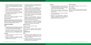 72 MINISTERIO DE AGRICULTURA Y RIEGO PLAN NACIONAL DE DESARROLLO GANADERO 2017-2027 73
•	 Fortalecer las capacidades de los productores para la
inclusión de prácticas de bioseguridad en las crianzas
de cuyes; así como, el desarrollo de buenas prácticas
ganaderas.
•	 Incentivar la implementación de centros de beneficio
para cuyes, siendo importante mejorar la normativa
vigente, que impulse la comercialización formal.
•	 Promover el desarrollo de plataformas de innovación
a nivel regional, involucrando a todos los actores que
forman parte de la cadena de valor.
Regiones Priorizadas:
Cajamarca, Cusco, Ancash, Junín, Apurímac, Ayacucho,
Lima, Arequipa, Lambayeque, La Libertad.
Actores Involucrados:
Dirección General de Ganadería, INIA, SENASA, Programa
AGRORURAL, Programa AGROIDEAS, gobiernos regionales y
locales.Encoordinaciónconorganizacionesdeproductores,
universidades, ONGs especializadas, entre otros.
CADENA DE PORCINOS
Metas:
•	 Incrementarelvolumendeproduccióndecarnedecerdo
a 145,400 toneladas al 2021 y 160,400 toneladas al 2027
(actual volumen de producción 142,925 toneladas).
•	 Incrementar el consumo interno de carne a 4.79 kg/
persona/año al 2021 y 5.57 kg/persona/año al 2027
(consumo per cápita actual es 4.14 kg/persona/año).
Actividades:
•	 Promover la formalización y la producción inocua de
las crianzas de porcinos.
•	 Promover la generación de productos con valor
agregado y la certificación de calidad de los centros de
procesamiento de carne de cerdo.
•	 Implementar un programa de control sanitario porcino
con la finalidad de eliminar las barreras sanitarias que
no permiten la exportación.
•	 Organizar la oferta con valor agregado de los
productos y fortalecer la capacidad de negociación de
los pequeños y medianos productores organizados.
•	 Facilitarelaccesoalainformaciónproductivaycomercial,
a través de los aplicativos ya existentes y de normas
relacionadas a la producción y comercialización de carne.
•	 Promover eventos nacionales e internacionales que
permitan difundir las bondades de los productos
cárnicos de origen porcino.
•	 Gestionar con las municipalidades y gremios de
productores la regulación de centros de beneficio y
expendio de productos porcícolas, a fin de brindar a la
población alimentos cada vez más inocuos.
•	 Promover la organización y el fortalecimiento de las
capacidades técnicas y de gestión de los pequeños
y medianos productores, a través de capacitación,
asistencia técnica y asesoramiento empresarial.
Regiones Priorizadas:
Arequipa, Lima, Loreto, San Martín y Ucayali.
Actores involucrados:
Dirección General de Ganadería, SENASA, gobiernos
regionales y locales, Asociación Peruana de Porcicultores,
otros actores.
CADENA DE AVES
Metas:
•	 Incrementar el volumen de producción de carne de
pollo a 1.94 millones de toneladas al 2021 y 2.68
millones de toneladas al 2027 (producción actual es
1.5 millones de toneladas).
•	 Incrementar el consumo interno de carne de pollo a
52 kg/persona/año al 2021 y 61.9 kg al 2027 (consumo
per cápita actual es 45.4 kg/persona/año).
Actividades:
•	 Implementar el programa de control sanitario avícola
con la finalidad de eliminar las barreras sanitarias que
no permiten la exportación y posicionar el producto
peruano avícola en los mercados asiáticos.
•	 Promover eventos nacionales e internacionales que
permitan difundir las bondades de los productos
avícolas peruanos.
•	 Cautelar las fronteras sanitarias para brindar seguridad
a los productores avícolas.
•	 Gestionar con las municipalidades y gremios de
productores la regulación de centros de beneficio y
expendio de productos avícolas, a fin de brindar a la
población alimentos cada vez más inocuos.
Regiones Priorizadas:
Lima, La Libertad, Arequipa, Ica, Ancash, Loreto, San
Martín y Ucayali.
Actores involucrados:
Dirección General de Ganadería, SENASA, gobiernos
regionales y locales, Asociación Peruana de Avicultura,
otros actores.
 