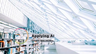 Getting Started With Using AI In Libraries (PLAN) | PDF