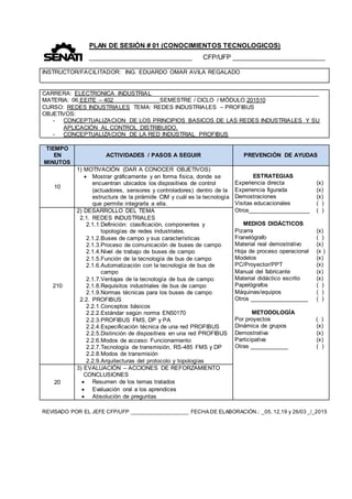 Plan 01 trabajo semanal | DOCX