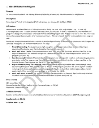 1. Basic Skills Student Progress
Purpose
To ensure individuals with low literacy skills are progressing academically towar...